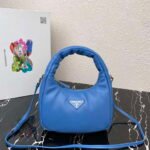 Replica Prada 1BA384 Prada Soft Padded Nappa Leather Mini Bag Light Blue38547 - Image 6