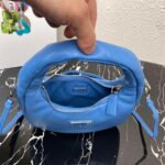 Replica Prada 1BA384 Prada Soft Padded Nappa Leather Mini Bag Light Blue38547 - Image 7