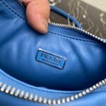 Replica Prada 1BA384 Prada Soft Padded Nappa Leather Mini Bag Light Blue38547 - Image 8