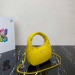 Replica Prada 1BA384 Prada Soft Padded Nappa Leather Mini Bag Yellow38551 - Image 2