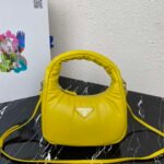 Replica Prada 1BA384 Prada Soft Padded Nappa Leather Mini Bag Yellow38551 - Image 6
