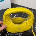 Replica Prada 1BA384 Prada Soft Padded Nappa Leather Mini Bag Yellow38551 - Image 7