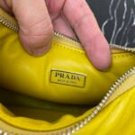 Replica Prada 1BA384 Prada Soft Padded Nappa Leather Mini Bag Yellow38551 - Image 8
