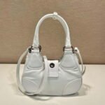 Replica Prada 1BA368 Moon padded patent leather bag White38542 - Image 2