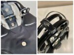 Replica Prada 1BA368 Prada Moon Re-Nylon and leather bag Black38543 - Image 8