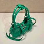 Replica Prada 1BA368 Moon padded nappa-leather bag Green38540