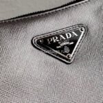 Replica Prada 2VH113 Saffiano Leather Shoulder Bag in Sliver Grey39186 - Image 5