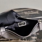 Replica Prada 2VH113 Saffiano Leather Shoulder Bag in Sliver Grey39186 - Image 8