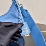 Replica Prada 1BH204 Prada Re-Edition 2005 Nylon Bag Blue38759 - Image 8