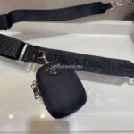 Replica Prada 1BD292 Prada Three In One Nylon Shoulder Bag Black38627 - Image 6