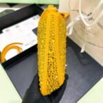 Replica Prada 1BC169 Prada Cleo satin bag with appliqués Gold Yellow38555 - Image 4