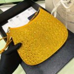 Replica Prada 1BC169 Prada Cleo satin bag with appliqués Gold Yellow38555 - Image 5