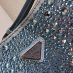 Replica Prada 1BC169 Prada Cleo satin bag with appliqués Pink38557 - Image 5