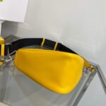 Replica Prada Leather Prada Triangle shoulder bag 1BH190 Yellow40140 - Image 4