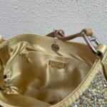 Replica Prada 1BC169 Prada Cleo satin bag with appliqués Gold38554 - Image 8