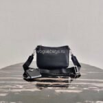 Replica Prada 2VH113 Saffiano Leather Shoulder Bag in Black39167