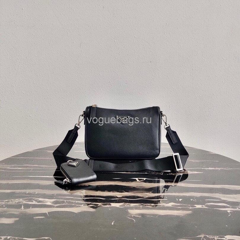Our Factory offer best Designer HIGH quality replica handbags in cheaper price! Up to 70% discount now. Quality Guarantee! Fast Shipping Worldwide Replica Prada 2VH113 Saffiano Leather Shoulder Bag in Black39167 - Image 1