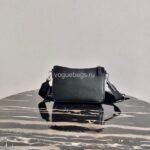 Replica Prada 2VH113 Saffiano Leather Shoulder Bag in Black39167 - Image 3