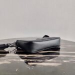 Replica Prada 2VH113 Saffiano Leather Shoulder Bag in Black39167 - Image 4