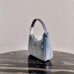 Replica Prada 1NE515 Re Edition 2000 Shearling Mini Bag Blue39087