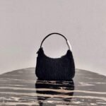 Replica Prada 1NE515 Re Edition 2000 Shearling Mini Bag Black39068 - Image 2