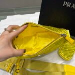 Replica Prada 1NE190 Crystal-studded satin pouch Yellow39088 - Image 6
