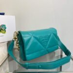 Replica Prada Padded nappa leather shoulder bag 1BD306 Green40270 - Image 2