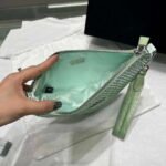 Replica Prada 1NE039 Crystal-studded satin pouch Green39017 - Image 7