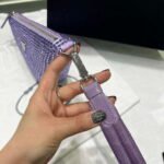 Replica Prada 1NE039 Crystal-studded satin pouch Purple39018 - Image 6