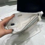 Replica Prada 1NE039 Crystal-studded satin pouch White39028 - Image 7