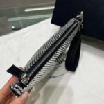 Replica Prada 1NE039 Crystal-studded satin pouch Black38988 - Image 3