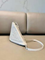 Replica Prada 1NQ043 Triangle leather pouch White39247 - Image 3