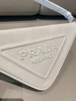 Replica Prada 1NQ043 Triangle leather pouch White39247 - Image 4