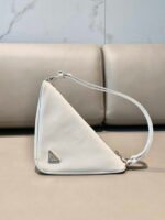 Replica Prada 1NQ043 Triangle leather pouch White39247 - Image 5
