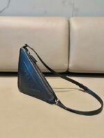 Replica Prada 1NQ043 Triangle leather pouch Black39227 - Image 2