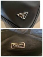 Replica Prada 1NQ043 Triangle leather pouch Black39227 - Image 7