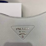 Replica Prada Leather hobo bag 1BC073 Gray39277 - Image 2