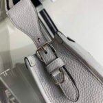 Replica Prada Leather hobo bag 1BC073 Gray39277 - Image 4