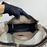 Replica Prada Leather hobo bag 1BC073 Clay Gray39276 - Image 6