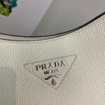 Replica Prada Leather hobo bag 1BC073 white39317 - Image 2