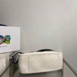 Replica Prada Leather hobo bag 1BC073 white39317 - Image 3