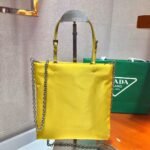 Replica Prada 1BA252 Nylon Handbag Yellow38535 - Image 5