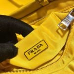 Replica Prada 1BA252 Nylon Handbag Yellow38535 - Image 8