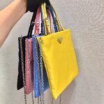 Replica Prada 1BA252 Nylon Handbag Yellow38535 - Image 9