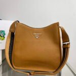 Replica Prada Leather hobo bag 1BC073 Tan39316 - Image 6