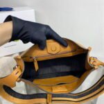 Replica Prada Leather hobo bag 1BC073 Tan39316 - Image 7