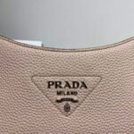 Replica Prada Leather hobo bag 1BC073 In Pink39297 - Image 2