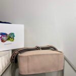 Replica Prada Leather hobo bag 1BC073 In Pink39297 - Image 3