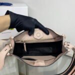 Replica Prada Leather hobo bag 1BC073 In Pink39297 - Image 6