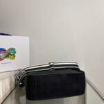 Replica Prada Leather hobo bag 1BC073 In Black39287 - Image 3